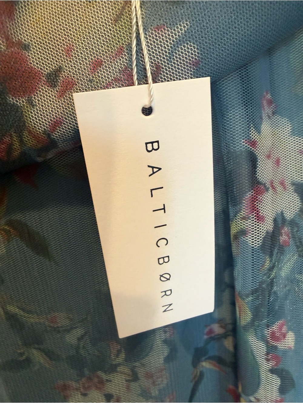 Baltic Born Blue Floral Plunging Maxi Dress - Picture 5 of 6